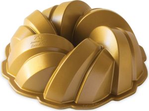 Nordic Ware Gugelhupf Forma na pečenie Woven Bundt Gold ø 27 cm / 3,5 l