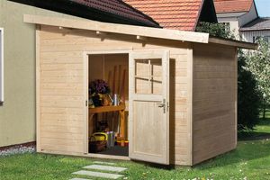 Weka Gartenhaus 28mm 260 Gr. 2 natur 355x277cm