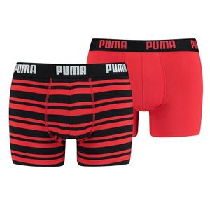 PUMA HERITAGE STRIPE BOXER 2P červená/černá S