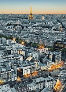 Fototapete Paris Aerial View 183x254 cm (BxH)