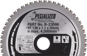 Makita Sägeblatt für Edelstahl 136 x 20 mm - 56 Zähne