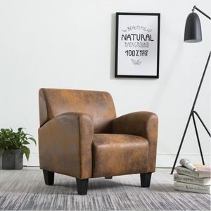 křeslo vidaXL Brown Suede Look křeslo vidaXL Brown Suede Look
