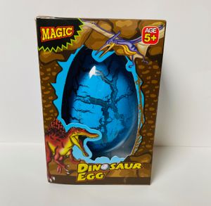 2 x Schlüpfende Dinosaurier Ei XXL 11 cm, Jumbo Dino-Ei Magisches Dino Ei, farbig sortiert