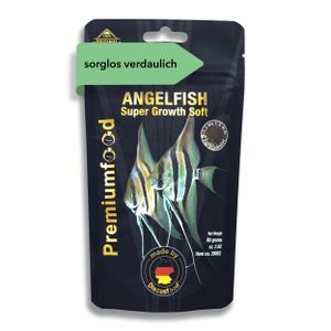 PREMIUM Fischfutter Aquarium 125ml [FÜR WACHSTUM & FARBENPRACHT] - Angelfish Supergrowth - sehr gut verträgliches Softgranulat - Aquarienfischfutter