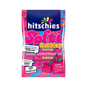 Hitschies Softi Qubbies Kirschgeschmack fruchtige Kaubonsbons 80g