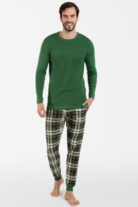 Pánské pyžamo Seward bis - dlouhé Zelená S