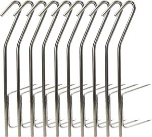 10 Stück Räucherhaken – Räucherhaken für Barbecue-Smoker