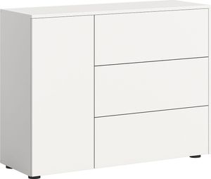 Loft kreedns 3 szuflady 1 drzwi biały.