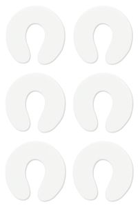 Klemmschutz für Türen - Türstopper & Fingerklemmschutz Baby aus Schaumstoff weiß - 6-teilig