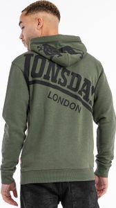 Herren Kapuzensweatshirt normale Passform MAYWICK Olive/Black XL Lonsdale