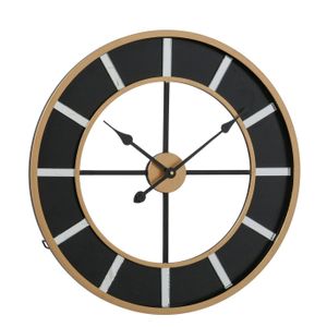 Schwarze Loft-Uhr COLORADO, Ø 60 cm