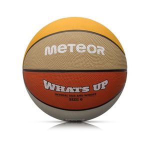 Meteor Basketball What's up rozmiar 6 młodzież od 10 lat, juniorzy, panie pomarańczowy/beżowy