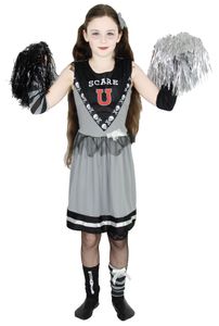 Zombie Cheerleader Kostüm  Mädchen Zombiekostüm, Größe:146/152