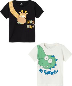 T-Shirt 2er-Set stylisches Kurzarm Rundhals Kinder Oberteil |