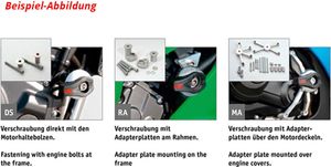 LSL CRASH PAD® Anbaukit Z 1000, 03-06 LSL CRASH PAD® Anbaukit Z 1000, 03-06