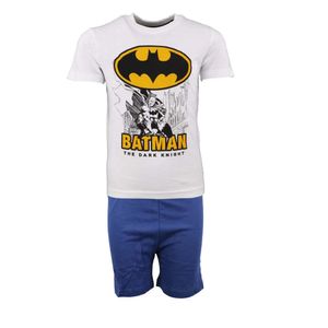 DC Comics BATMAN Kinder kurzarm Pyjama – Weiß / 134