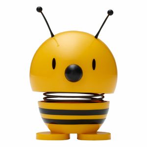 Hoptimist Bee, Wackelfigur, Wackel Figur, Dekofigur, Dekoidee, Plastik, Gelb, Ø 5 cm, 26246