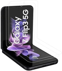 2X Panzerfolie für Samsung Galaxy Z Flip 3 5G Display Glasfolie TPU Anti-Schock Folie
