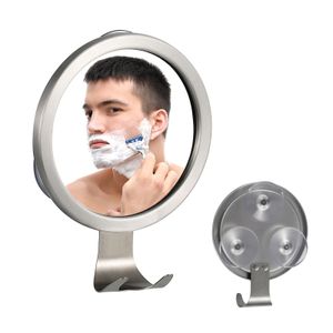 Beschlagfreier Badezimmerspiegel Dusch-Rasierspiegel mit Saugnapf-Wandhalterung mit Rasierhaken