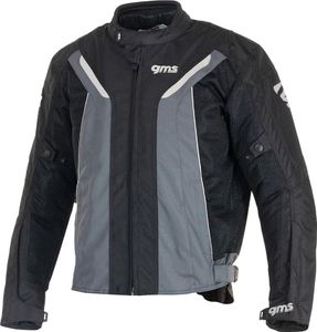 GMS Meshblouson Ventura Motorrad Textiljacke, schwarz/grau, 3XL