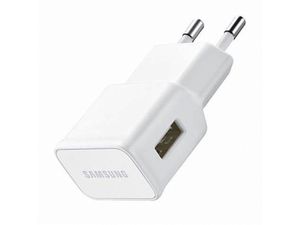 Samsung EP-TA50EWE - Schnell Ladegerät + USB Typ C Kabel - Weiss