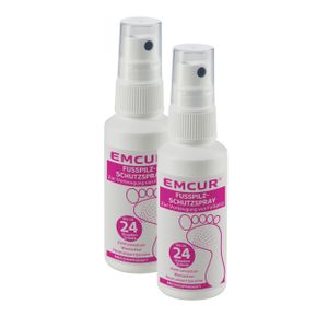 2 x 50 ml, Emcur Fußpilz Schutzspray: Spray zur vorbeugenden Behandlung gegen Pilzinfektionen, wasserfest, für Erwachsene und Kinder ab 4 Jahren