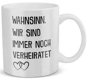 22Feels Hochzeitstag Geschenk Männer Frauen Tasse Ehefrau Ehemann 10. Jubiläum Hochzeitsjubiläum Valentinstag Ehe Beziehung Liebe Paar Haferl