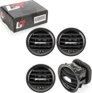 4x Lüftungsgitter Luftdüse Entlüftung schwarz Chrom für Vauxhall Opel Adam Corsa