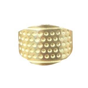 Vintage Nähen Fingerhut Pin verstellbarer Ring Fingerschutz Quilten DIY Werkzeug-Golden