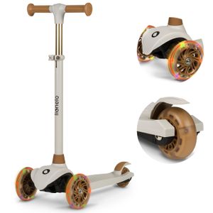 Lionelo JESSY Balance-Roller für Kinder ab dem 3. Lebensjahr bis zu 50 kg - Grau Braun