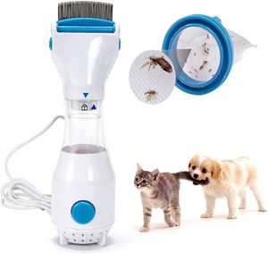 Elektrischer Flohkamm für Haustiere, Elektrischer Läuseentferner, Flohreinigungsbürste und Läusekamm, Läusefänger für Hunde
