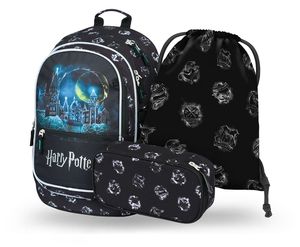 BAAGL Core Harry Potter Hogwarts Rucksack-Set 3tlg: Rucksack, Federmäppchen, Turnbeutel