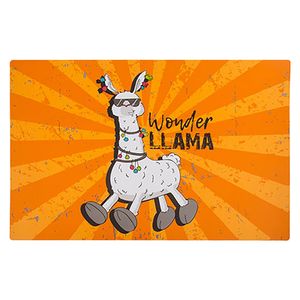 Tischset Platzset lustige Lama Orange Wonder Llama Platzdeckchen Malunterlage Platzmatte