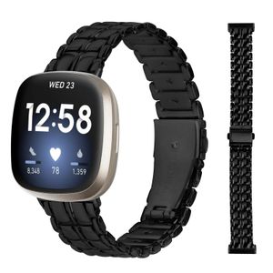 INF 20 mm universelles Ersatzuhrenarmband für Fitbit Versa4/Versa3 Schwarz