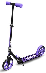 Foldable adjustable Scooter 200mm with Kickstand SKIDS CONTROL Purple