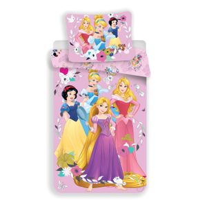Disney Princess dievčenská posteľná bielizeň 140 x 200 cm 100% bavlna