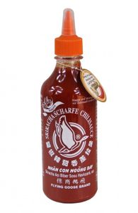 FLYING GOOSE Sriracha 455ml | scharfe Chilisauce mit GALANGAL | Thai Ingwer