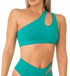 Nebbia São Gonçalo Bikini Top Green S Strój kąpielowy damski