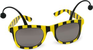 Max Bersinger Brille Biene, Fancy dress glasses, Bee, Schwarz, Gelb Max Bersinger Brille Biene, Fancy dress glasses, Bee, Schwarz, Gelb