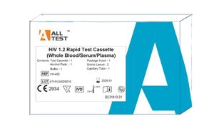 1 x AllTest HIV Testkit 1/2  Schnelltest Selbsttest Testkassette