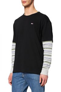 Koszulka męska Tommy Jeans 2 in 1 Tee longsleeve S