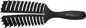 Hercules Sägemann 9144 Flexy Shape Hair Brush Boar Bristles with Nylon Pins Detangling Brush for Long Hair Narrow