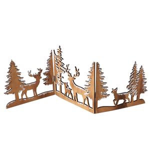 Deko-Aufsteller Skadi Hirsch Holz Hirsch & Wald H22cm Weihnachten Schwibbogen