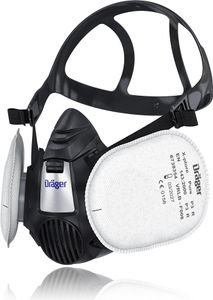 Dräger X-plore® 3500 Handwerker Halbmasken-Set inkl. Pure P3 Partikelfilter | Größen S/M/L | gegen Fein-Staub/Partikel |  Größe: L