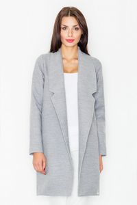 Figl Crombie-Mantel für Frauen Ygeflor M531 grau XL