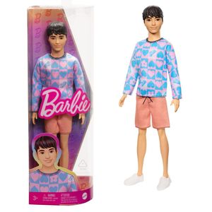 Barbie Fashionistas Ken-Puppe mit blauem und pinkem Sweater
