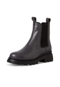 Tamaris Damen Stiefelette Leder Chelsea Boot derbe gezackte Sohle 1-25802-41, Größe:38 EU, Farbe:Grau