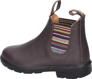 Blundstone Blundstone 1413 Braun Stripes Leather with Striped Elastic (Kids) Leder Größe: 30 Schmal
