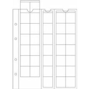 Münzhüllen OPTIMA, für 35 Münzen bis 27 mm Ø, glasklar, 5erPack