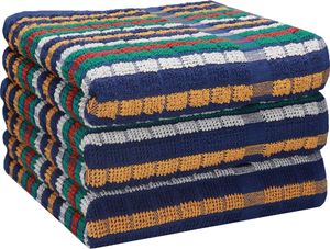 Betz Grubentuch Arbeitshandtuch Küchentuch MCT-14 Streifen bunt Größe 45 x 85 cm 100% Baumwolle Farbe - bunt - 3 Stück